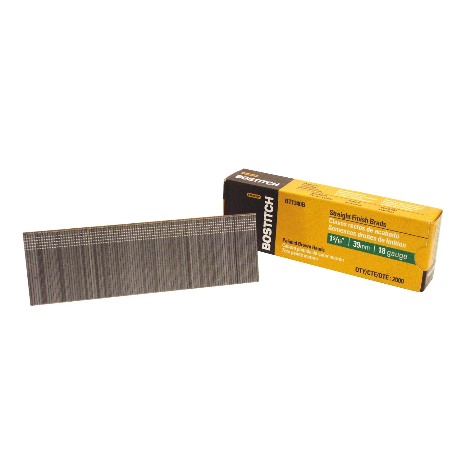 Brad Nails, Galvanized, 18 Gauge, 1-9/16 In., 2,000-Ct.