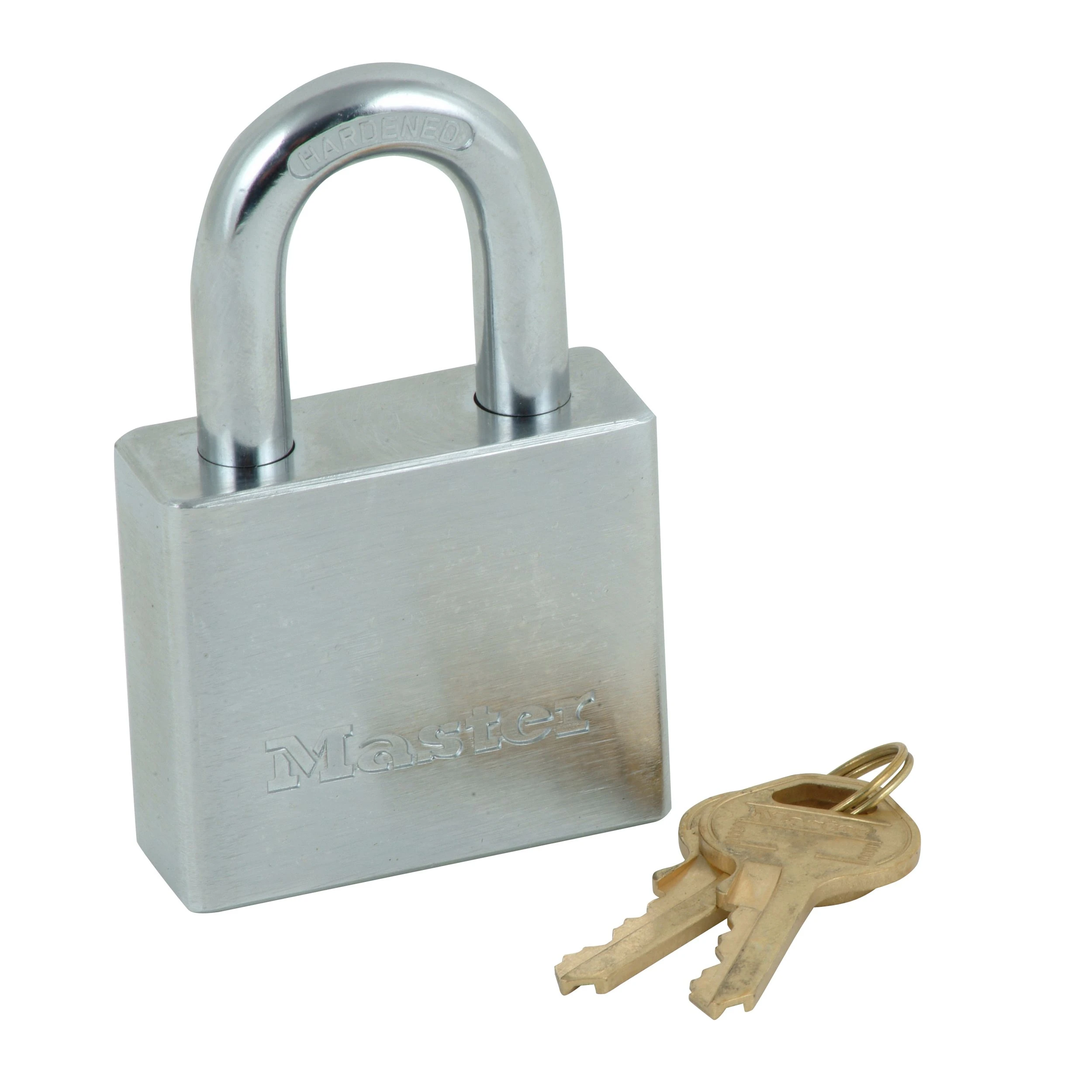 2-In. High-Security Padlock, Chrome-Plated Solid Steel Body