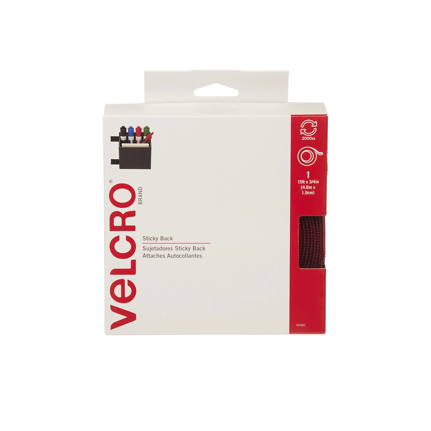 3/4x15 RED Velcro Tape