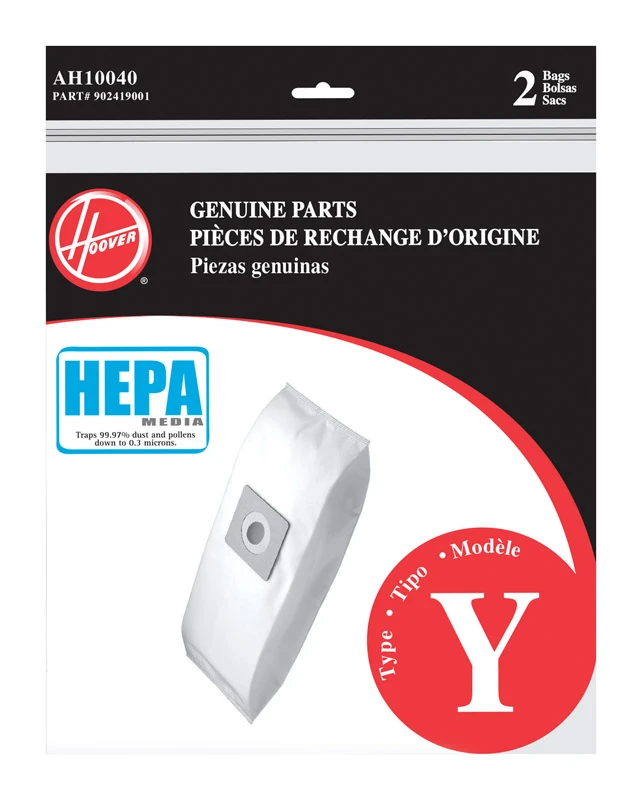 Hoover Style Y & Z HEPA Vacuum Bags, 2-Pack