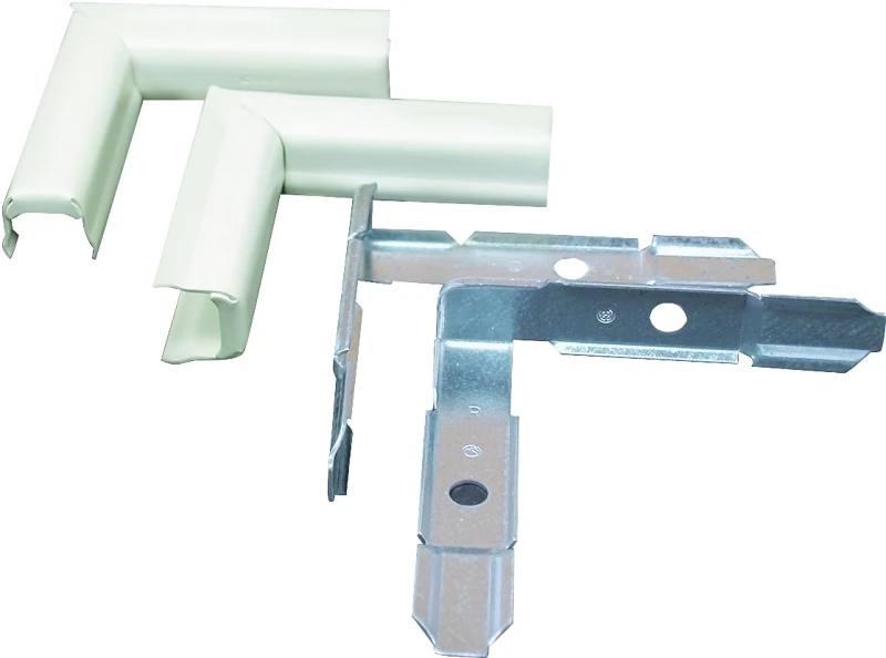 Ivory Metal Twist Elbow Wiremold