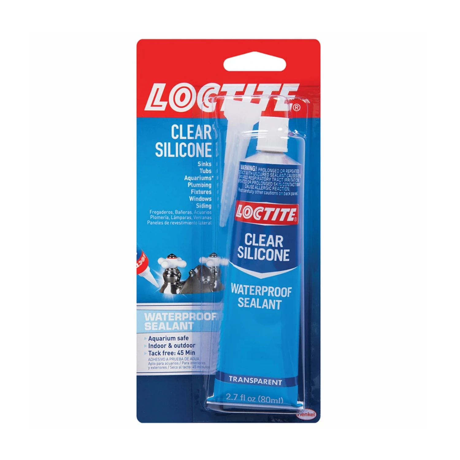 2.7 Oz. Clear Silicone Waterproof Sealant - Indoor/outdoor Use