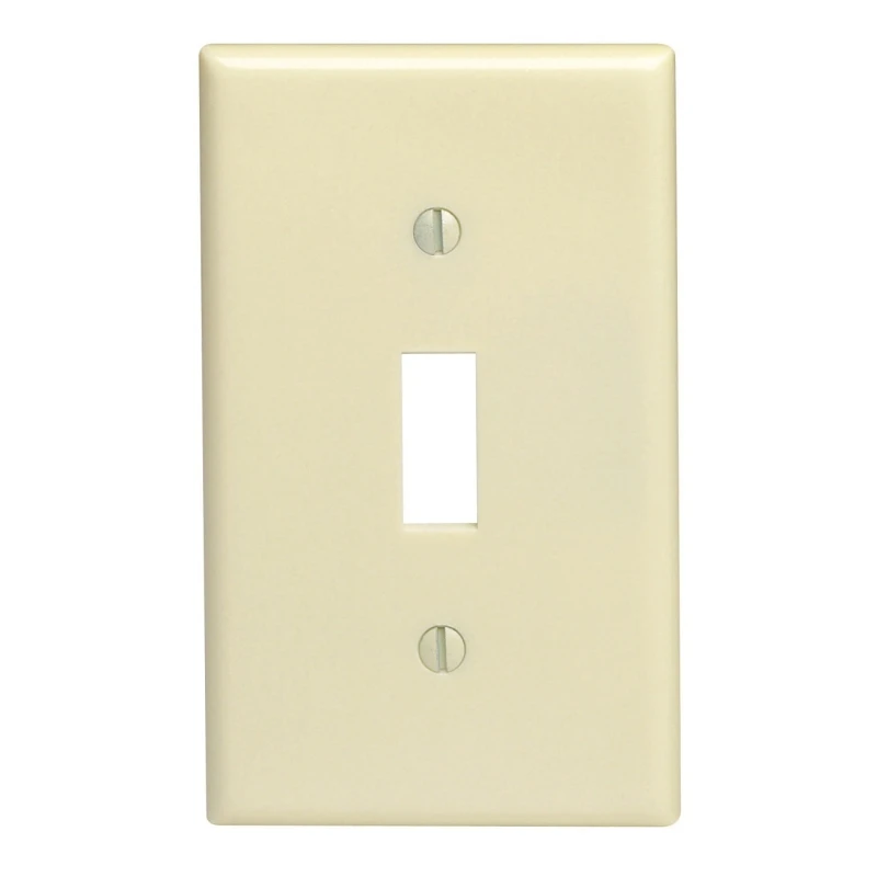 Leviton Ivory 1 gang Thermoset Plastic Toggle Wall Plate 1 pk