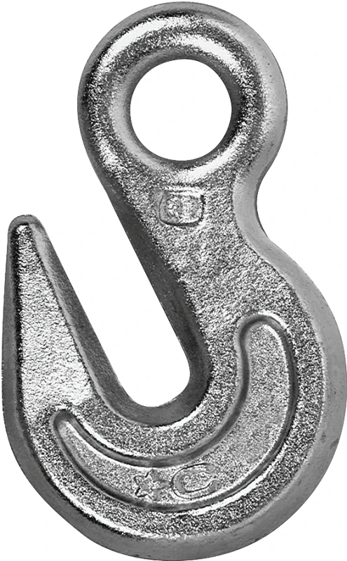 1/4 In. Grade 43 Eye Grab Hook, 2600 Lb Load Capacity, Zinc-plated Steel