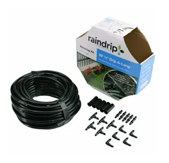 1/4 In. Dia. X 50 Ft. L. Drip-a-long Soaker Hose With Fittings