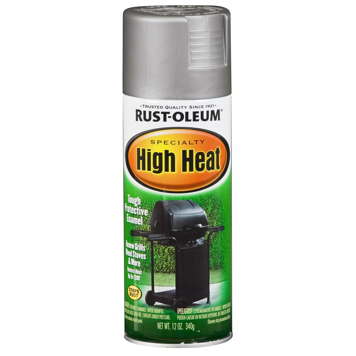Specialty High Heat Spray Paint 12 Oz. Flat Silver 1200°f