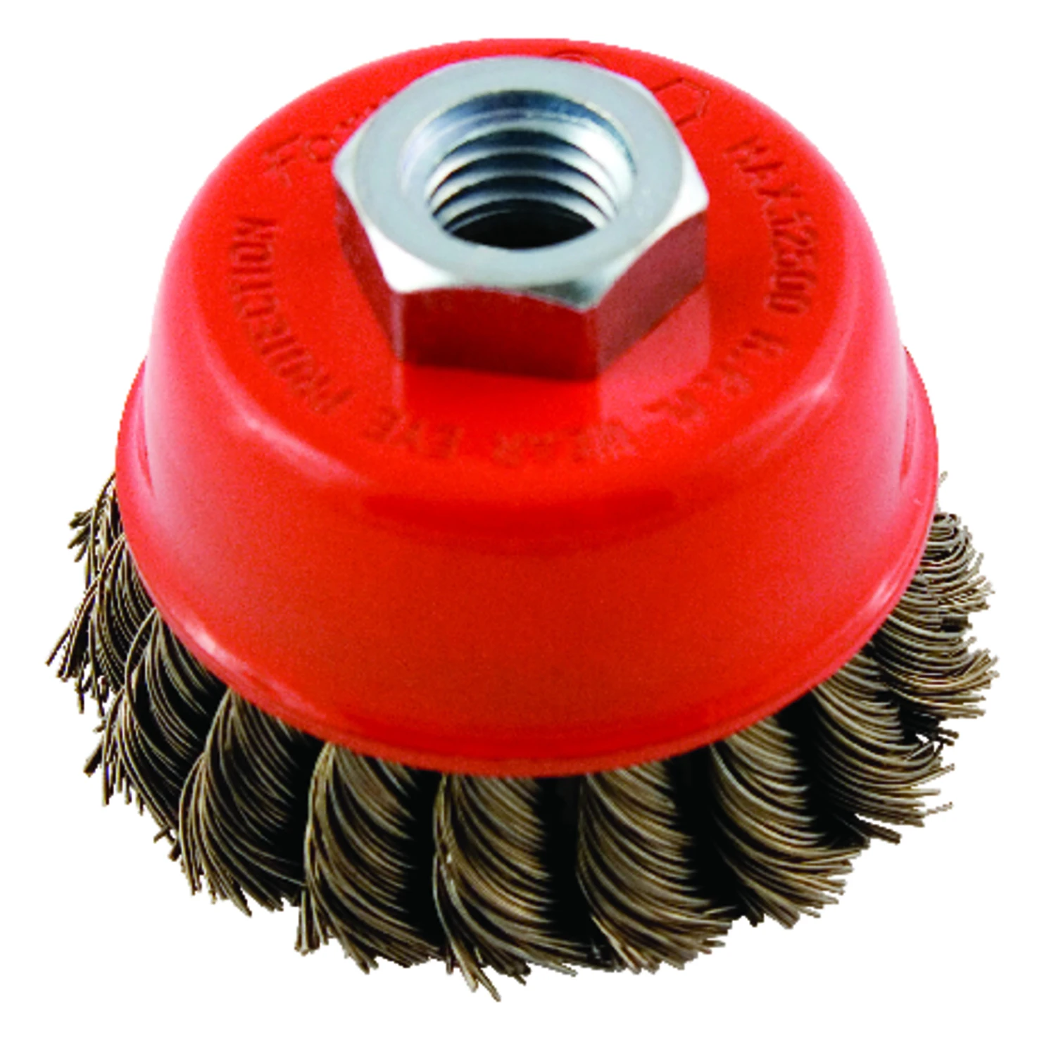 Knotted Wire Cup Brush, 2.75-Inch Diameter, Heavy Duty Steel Bristles