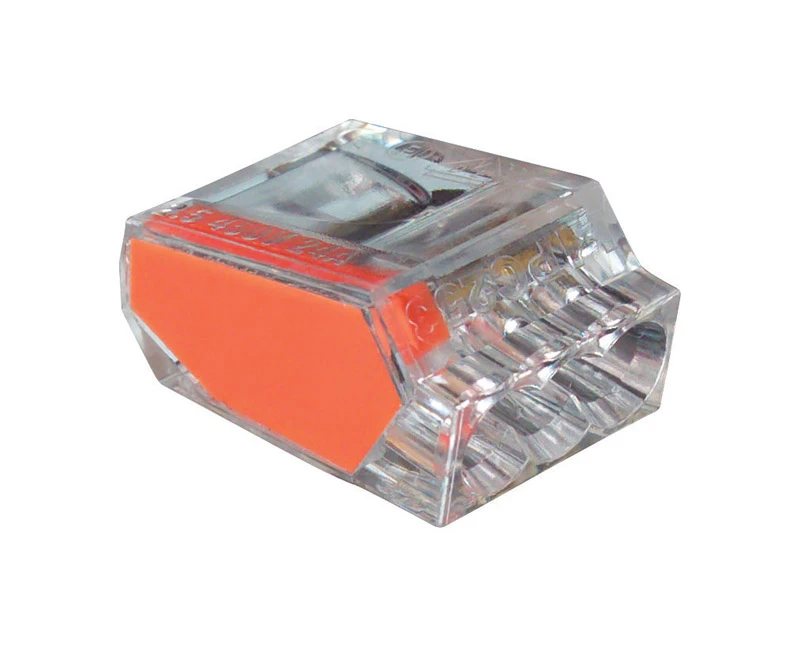 PushGard Push In Connector, 3 Port, 10-Pk.