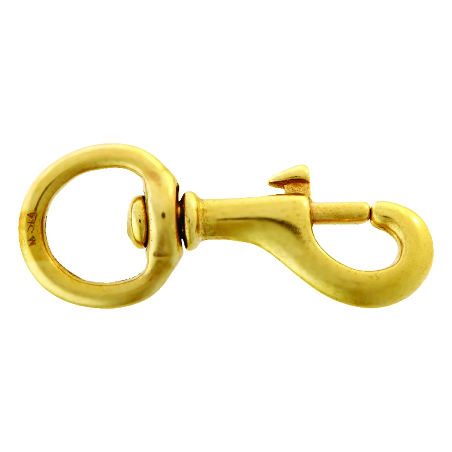 3/4 In. Diameter X 3-5/32 In. Long Polished Bronze Swivel Round Eye Bolt Snap