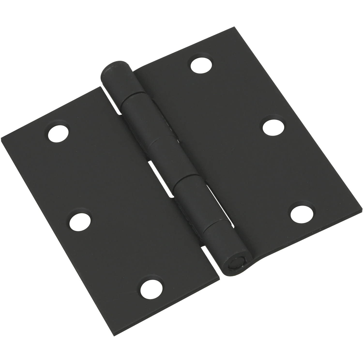 3-1/2 x 3-1/2 In. Black Square Corner Door Hinge