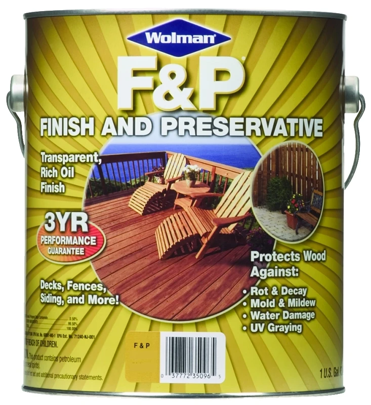 Natural Wood Finish And Preservative, 1 Gallon, Uv And Water Resistant