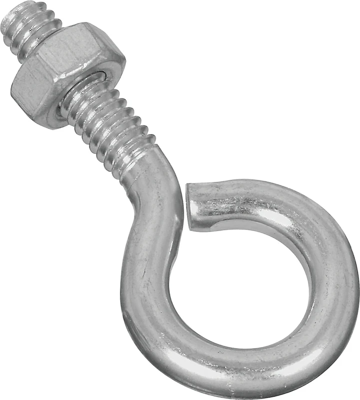 National Hardware 1/4 In. x 2 In. Zinc Eye Bolt with Hex Nut