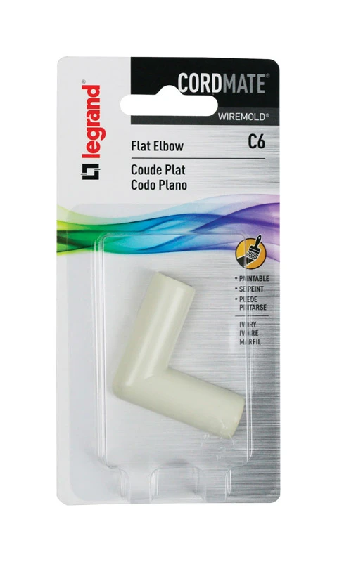 Legrand Cordmate 2 3/4 in. D Plastic Electrical Conduit Elbow For AC, MC and RWFMC Cable 1 pk