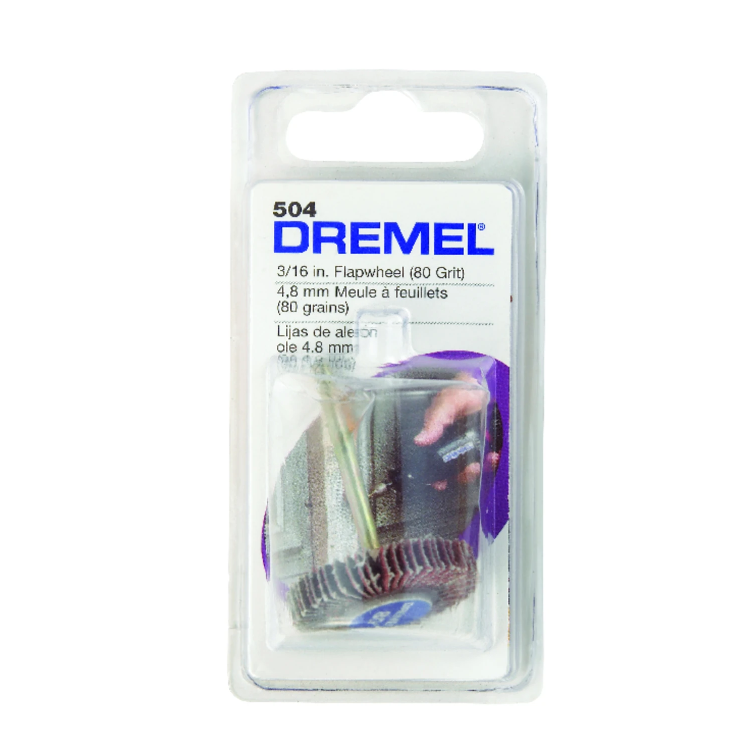 3/16 In. 80 Grit Flap Wheel Sander With 1/8 In. Shank