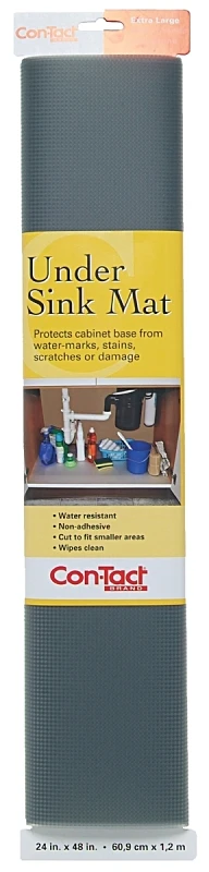 24 In. X 4 Ft. Graphite Non-adhesive Under Sink Mat Ktch-cusm02-06