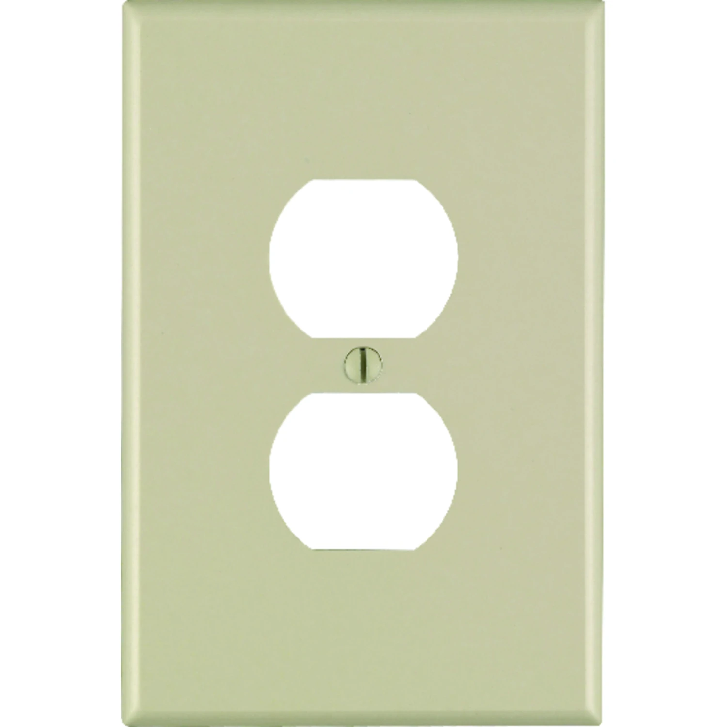 Leviton 86103 Wallplate, 3-1/2 in L, 5-1/4 in W, 1 -Gang, Thermoset Plastic, Ivory, Smooth
