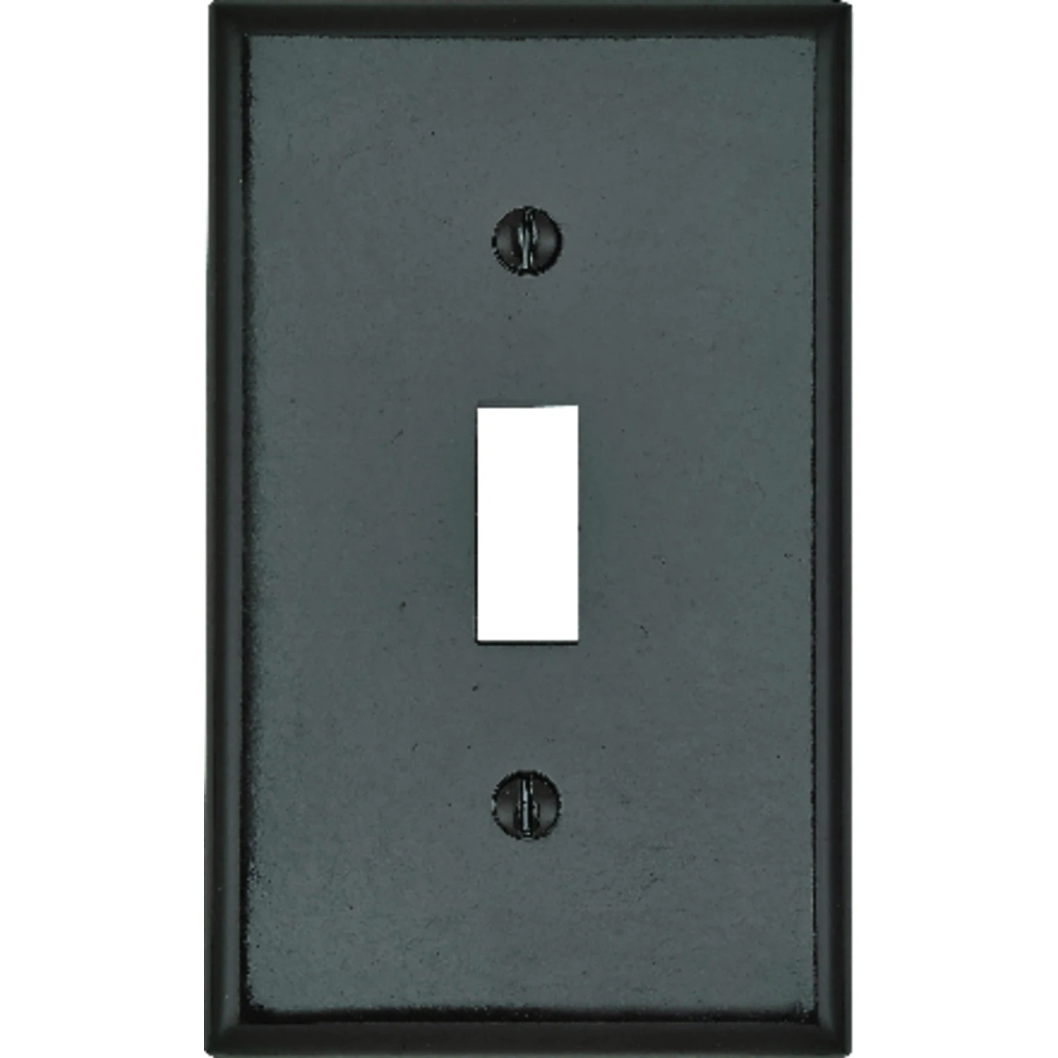 Leviton 1-Gang Plastic Toggle Switch Wall Plate, Brown