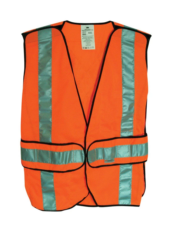 High Visibility Safety Vest, Orange, One Size Fits Most