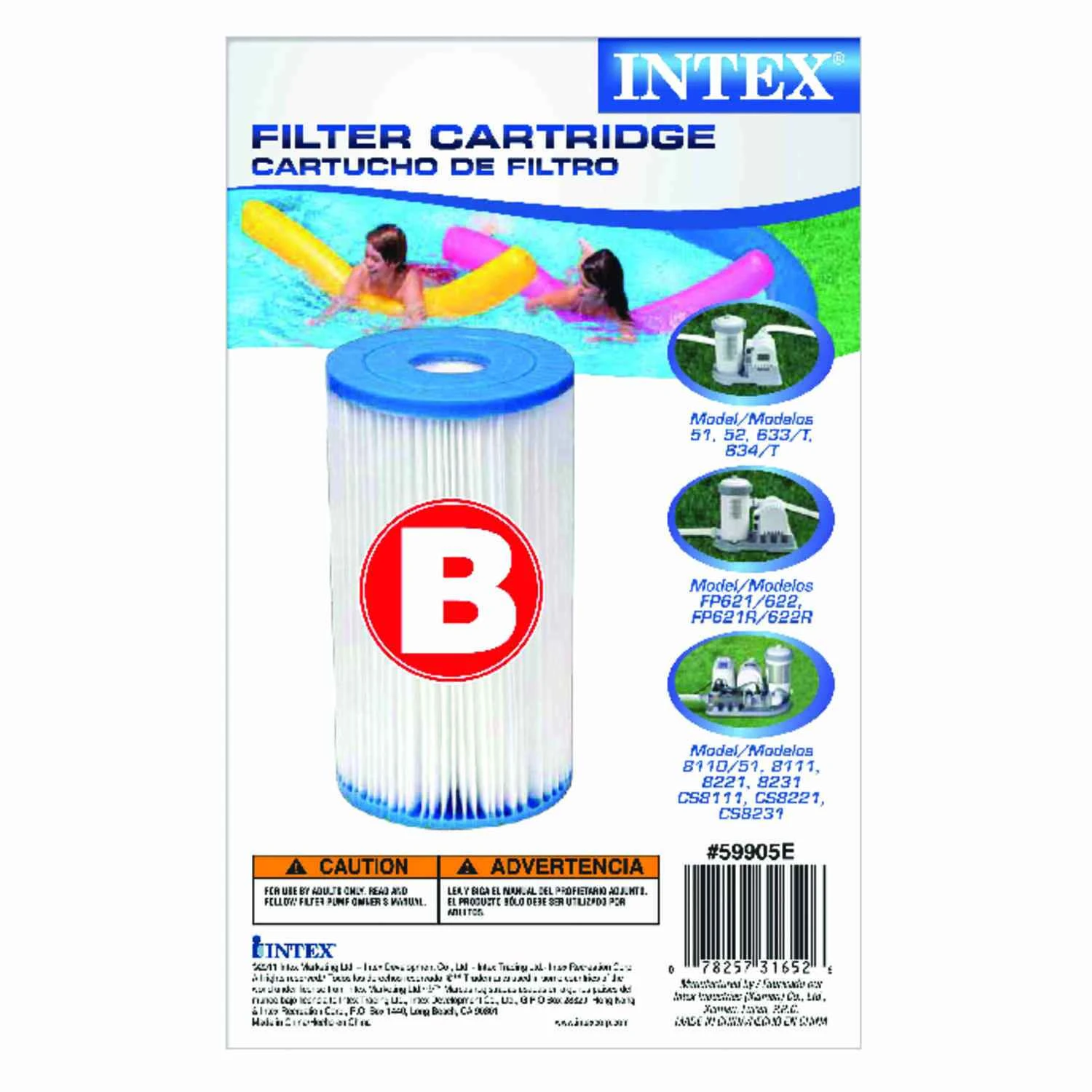 Type B Above Ground Pool Filter Cartridge 10.5 In. H For Krystal Clear Pump