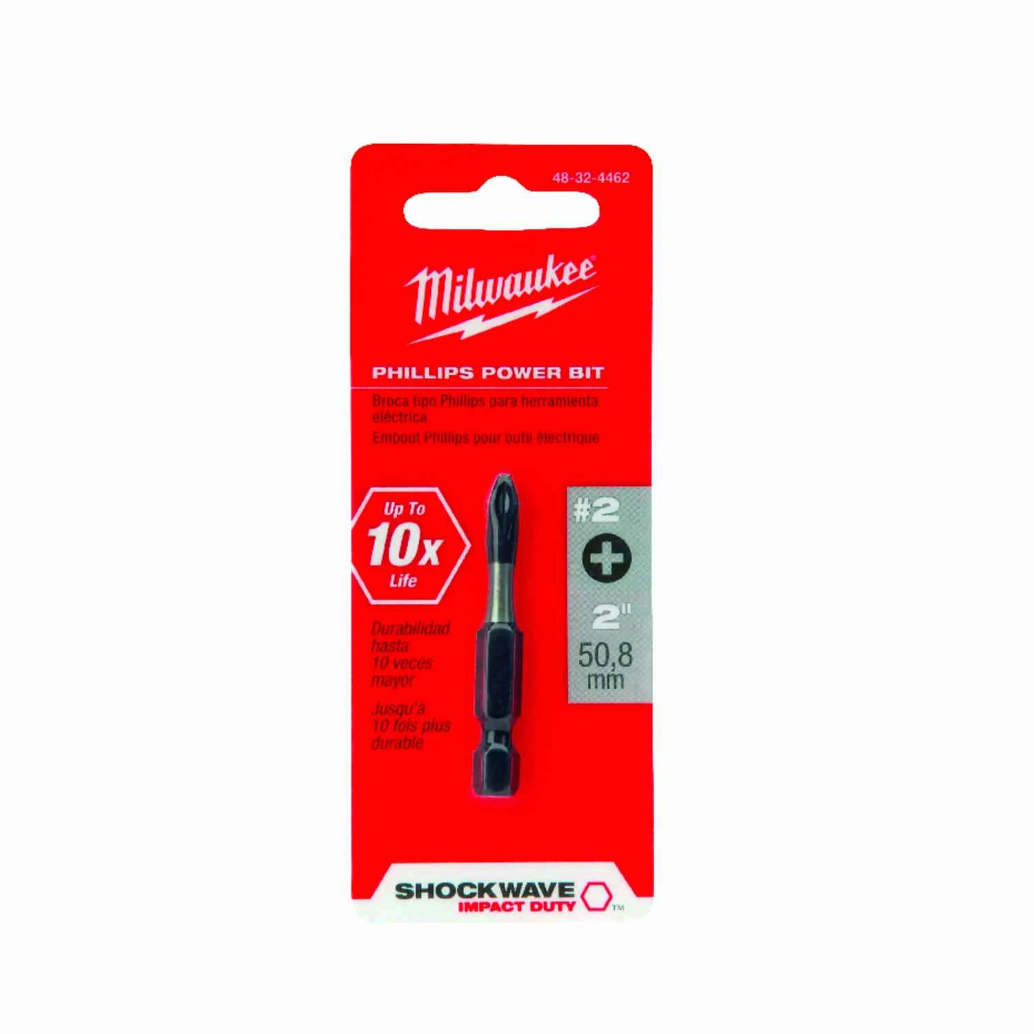 Shockwave Number 2 Phillips Power Bit, 2 Inch Length