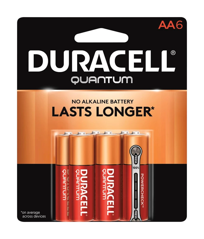 Duracell Quantum AA Alkaline Battery (6-Pack)