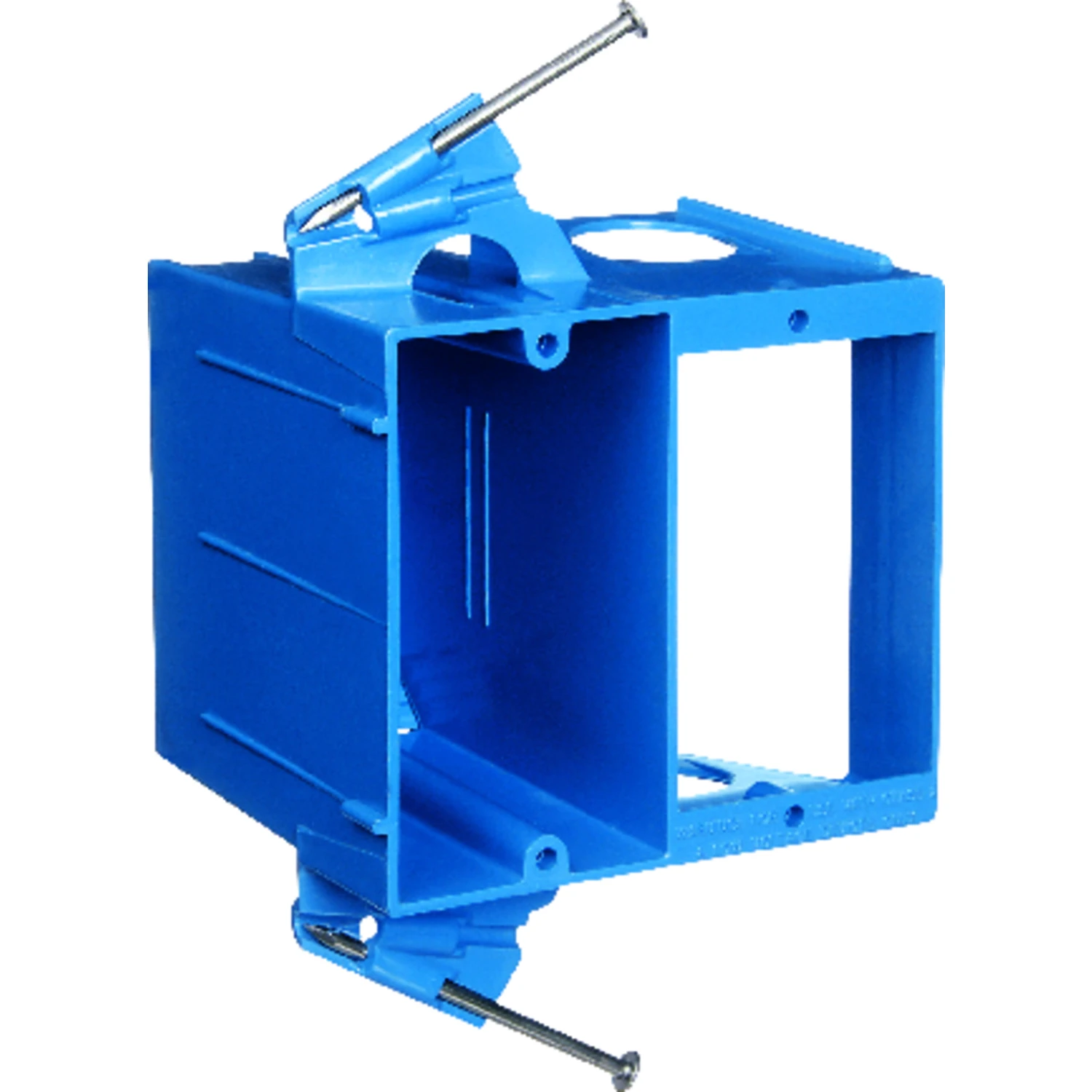 2-gang Dual Voltage Electrical Box Sc200dv - Pvc, Ul Listed, Blue