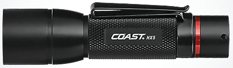 Hx5 20769 Led Flashlight, 345 Lumens, Aa Battery, Flood To Spot Beam