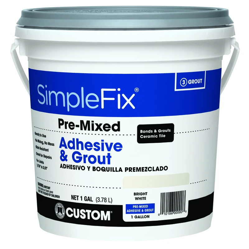 Gallon Bright White Pre-Mixed Adhesive & Grout