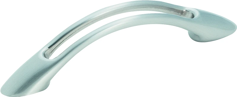 Satin Chrome Open Arch Cabinet Pull, 3 In.