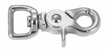 1/2 In. D X 2-11/16 In. L Nickel-plated Malleable Iron Trigger Snap