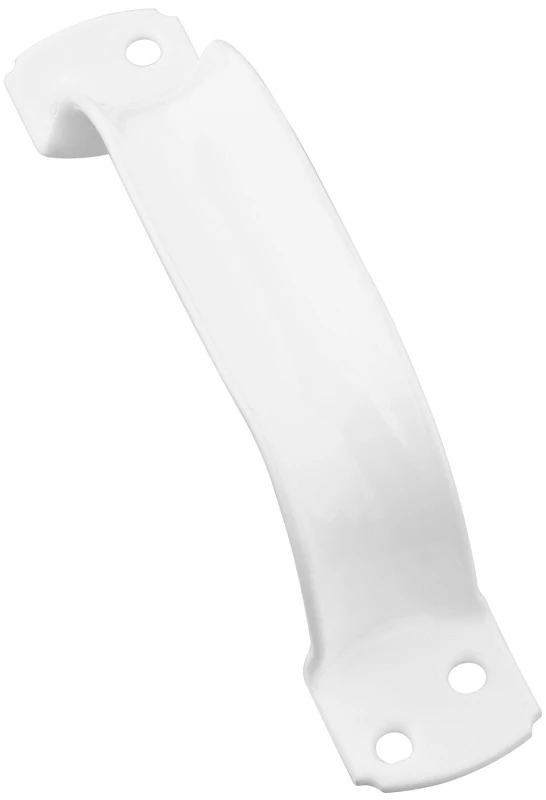Extra Heavy Duty Vinyl Coated White Door Pull Handle 6 and Three Quarter Inches