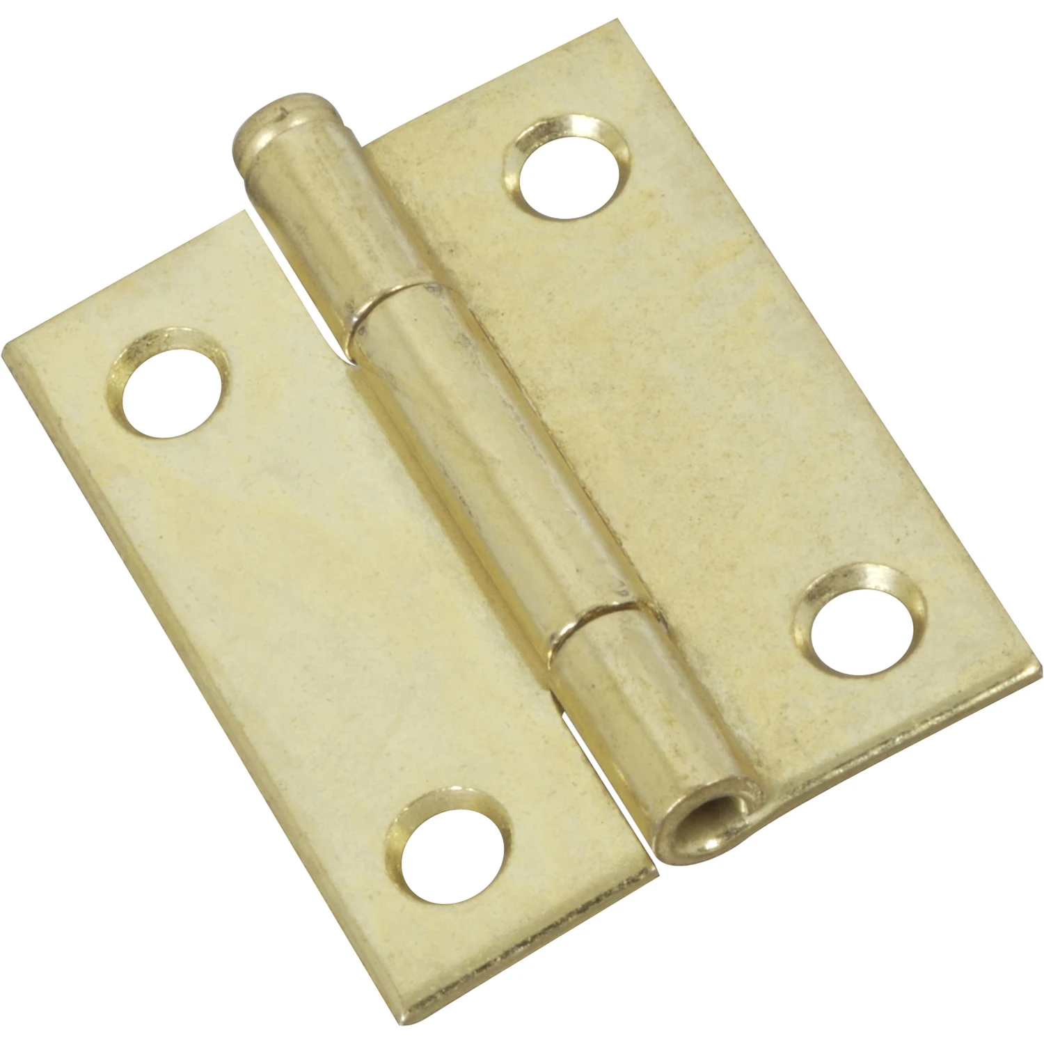 2-Pk., 2 In. Narrow Hinges, Light-Duty, Dull Brass