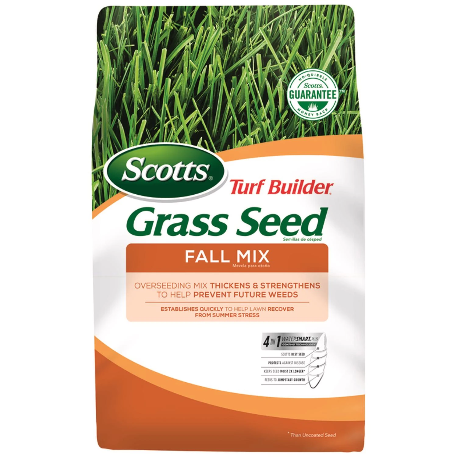Turf Builder Fall Mix Grass Seed, 3 Lb Bag - Ideal For Sun And Shade
