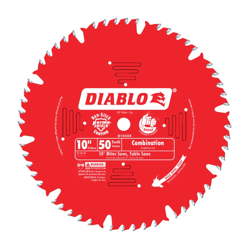Diablo 10 In. 50-Tooth Combination Circular Saw Blade