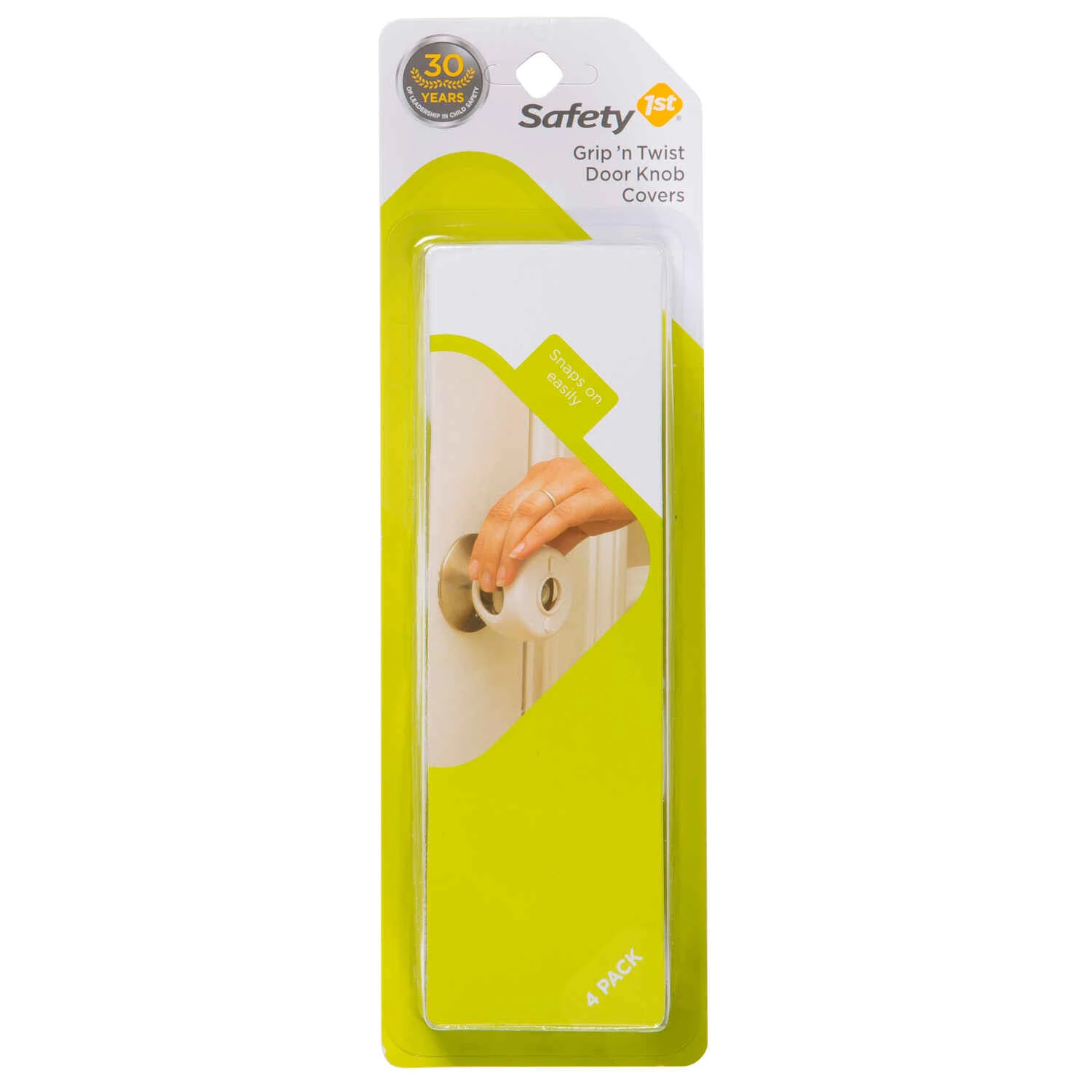 Safety 1st Grip 'N Twist White Plastic Door Knob Covers 4 pk