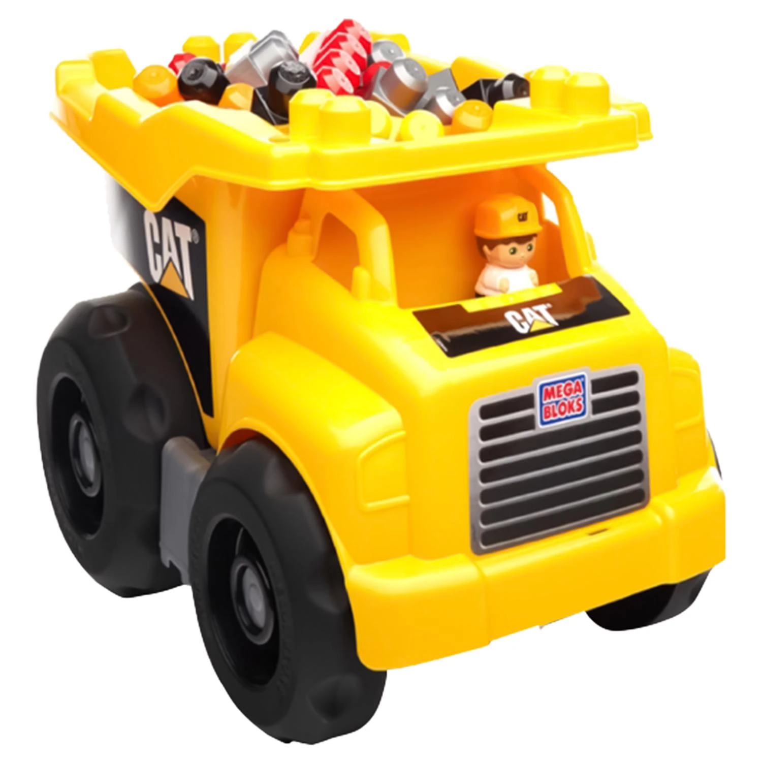 Cat Dump Truck Plastic Multicolored 25 Piece Set With Moveable Bin