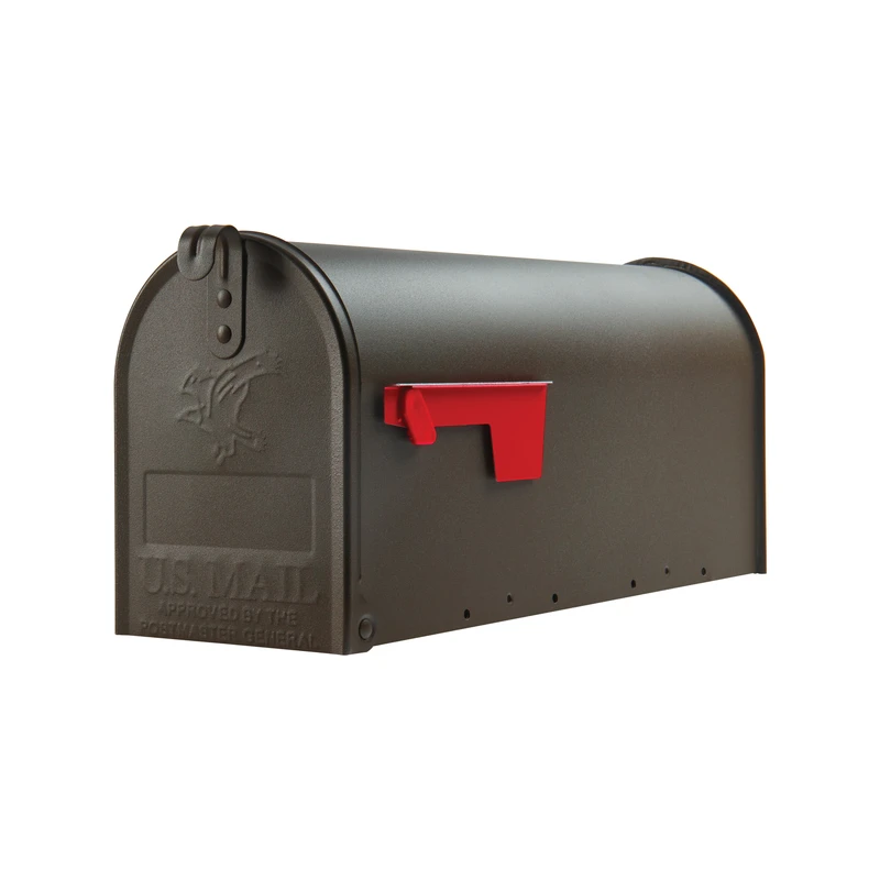Gibraltar Elite T1 Bronze Steel Rural Post Mount Mailbox