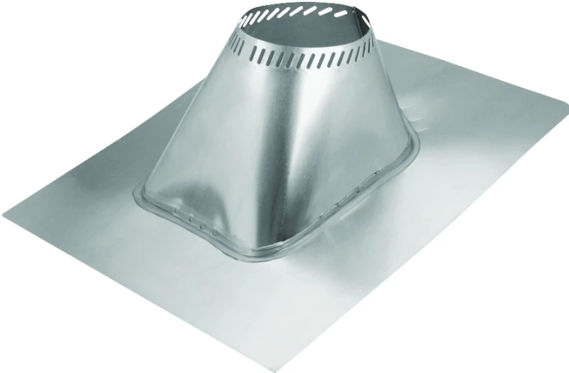 Selkirk 8 Inch Aluminum Adjustable Roof Pipe Flashing For 2/12 To 6/12 Roof Pitch