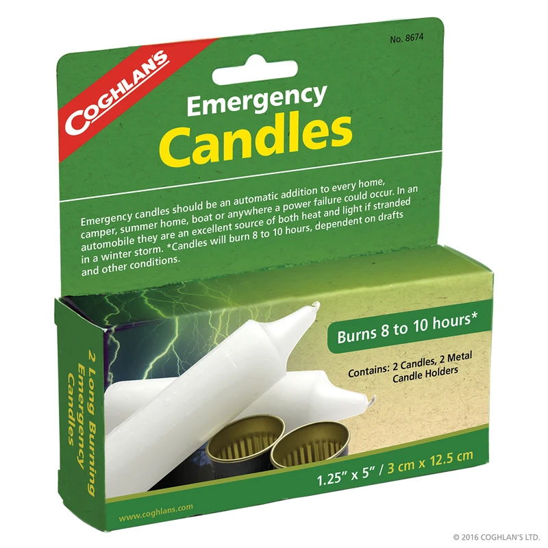 2-Pack Emergency Candles
