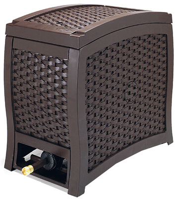 Rsw125 125-ft. Aquawinder Touch & Go Automatic Hose Reel, Brown