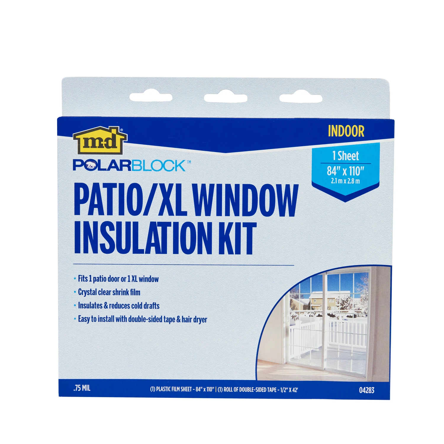Indoor 84 In. X 110 In. Patio Door Insulation Kit - Model 04283