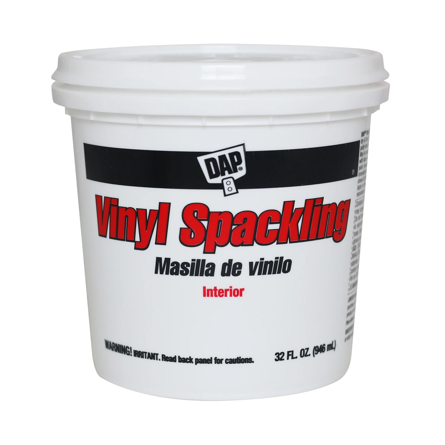 1 Quart Heavy-duty Vinyl Interior Spackling Compound For Patching And Repair