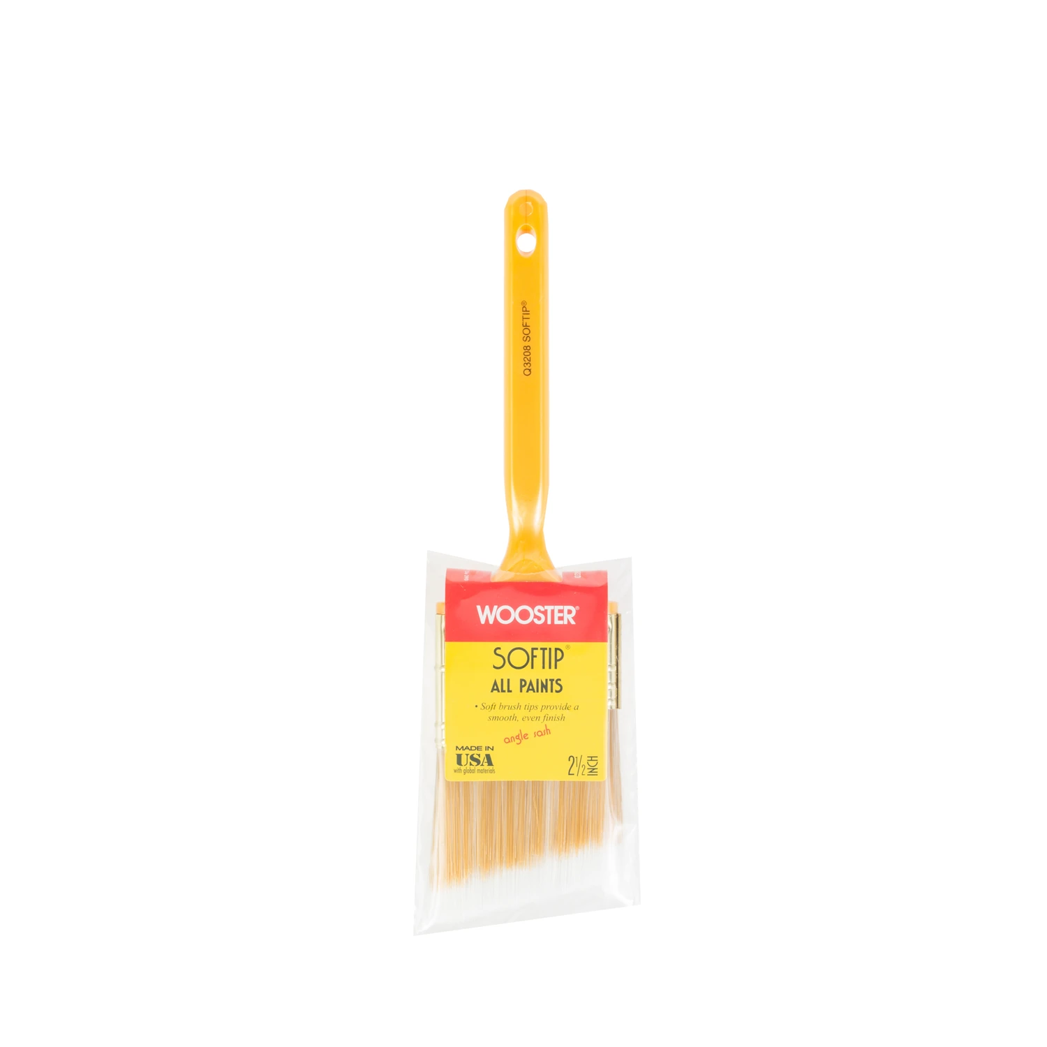 2.5-Inch Angle Sash Paint Brush with Softip Bristles for Precision Painting