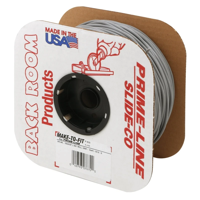 0.155 In. Dia. X 500 Ft. Gray Vinyl Screen Retainer Spline