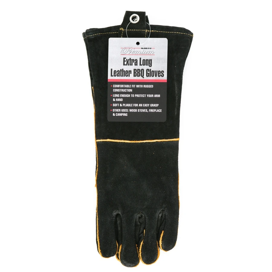 Leather Barbecue Gloves, Pr.