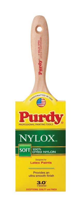 Nylox Sprig 3 In. Flat Trim Soft Paint Brush - Model 144380230