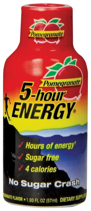 Regular Strength Sugar-free Pomegranate Energy Shot 1.93 Oz.