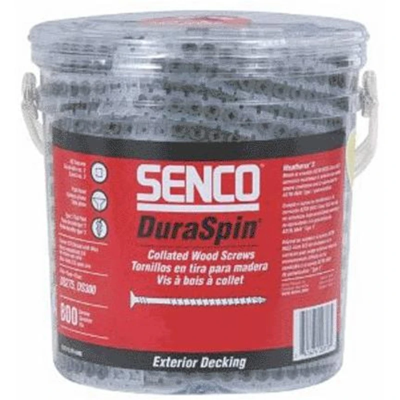DuraSpin Collated Wood Screws, #8 x 2-1/2 In., 800-Ct.