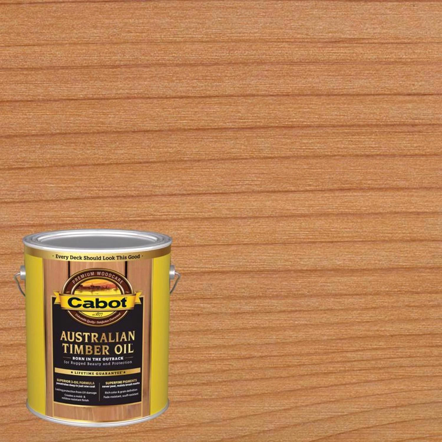 Australian Timber Oil Natural Exterior Wood Finish, 1 Gallon, Model 140.0003400.007