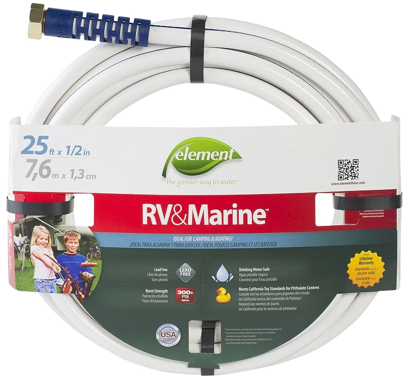 Element Rv & Marine 1/2 In. Dia. X 25 Ft. Drinking Water Safe Hose